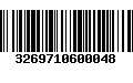 Código de Barras 3269710600048