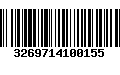 Código de Barras 3269714100155