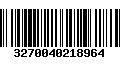 Código de Barras 3270040218964