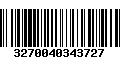 Código de Barras 3270040343727