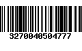 Código de Barras 3270040504777