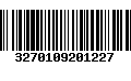 Código de Barras 3270109201227