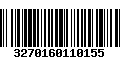 Código de Barras 3270160110155