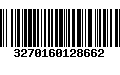 Código de Barras 3270160128662