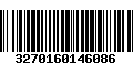 Código de Barras 3270160146086