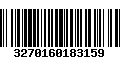 Código de Barras 3270160183159