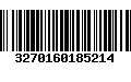 Código de Barras 3270160185214