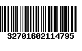 Código de Barras 32701602114795