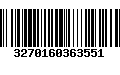 Código de Barras 3270160363551