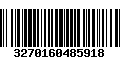 Código de Barras 3270160485918