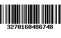 Código de Barras 3270160486748