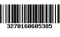 Código de Barras 3270160605385