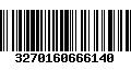 Código de Barras 3270160666140