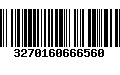 Código de Barras 3270160666560