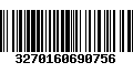 Código de Barras 3270160690756