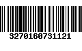 Código de Barras 3270160731121