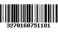 Código de Barras 3270160751181