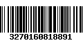 Código de Barras 3270160818891