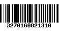 Código de Barras 3270160821310