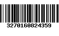 Código de Barras 3270160824359