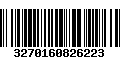 Código de Barras 3270160826223