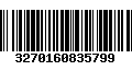 Código de Barras 3270160835799