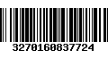 Código de Barras 3270160837724