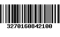 Código de Barras 3270160842100