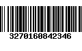 Código de Barras 3270160842346