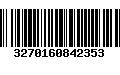 Código de Barras 3270160842353