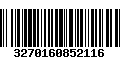 Código de Barras 3270160852116