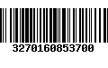 Código de Barras 3270160853700