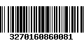 Código de Barras 3270160860081