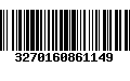 Código de Barras 3270160861149