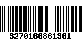 Código de Barras 3270160861361