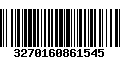 Código de Barras 3270160861545