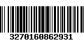 Código de Barras 3270160862931