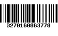 Código de Barras 3270160863778