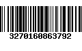 Código de Barras 3270160863792