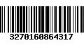 Código de Barras 3270160864317