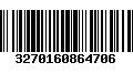 Código de Barras 3270160864706