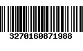 Código de Barras 3270160871988