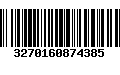 Código de Barras 3270160874385