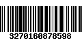 Código de Barras 3270160878598