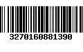 Código de Barras 3270160881390