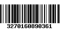 Código de Barras 3270160890361