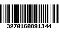 Código de Barras 3270160891344