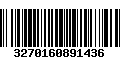 Código de Barras 3270160891436