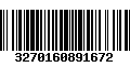 Código de Barras 3270160891672