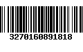 Código de Barras 3270160891818